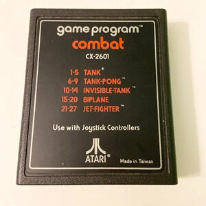 Vintage Game Program Combat CX 2601 Atari 2600 Video  Game